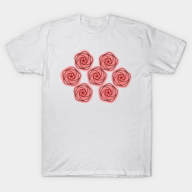 Patterned Roses T-Shirt by MirandaMarcy